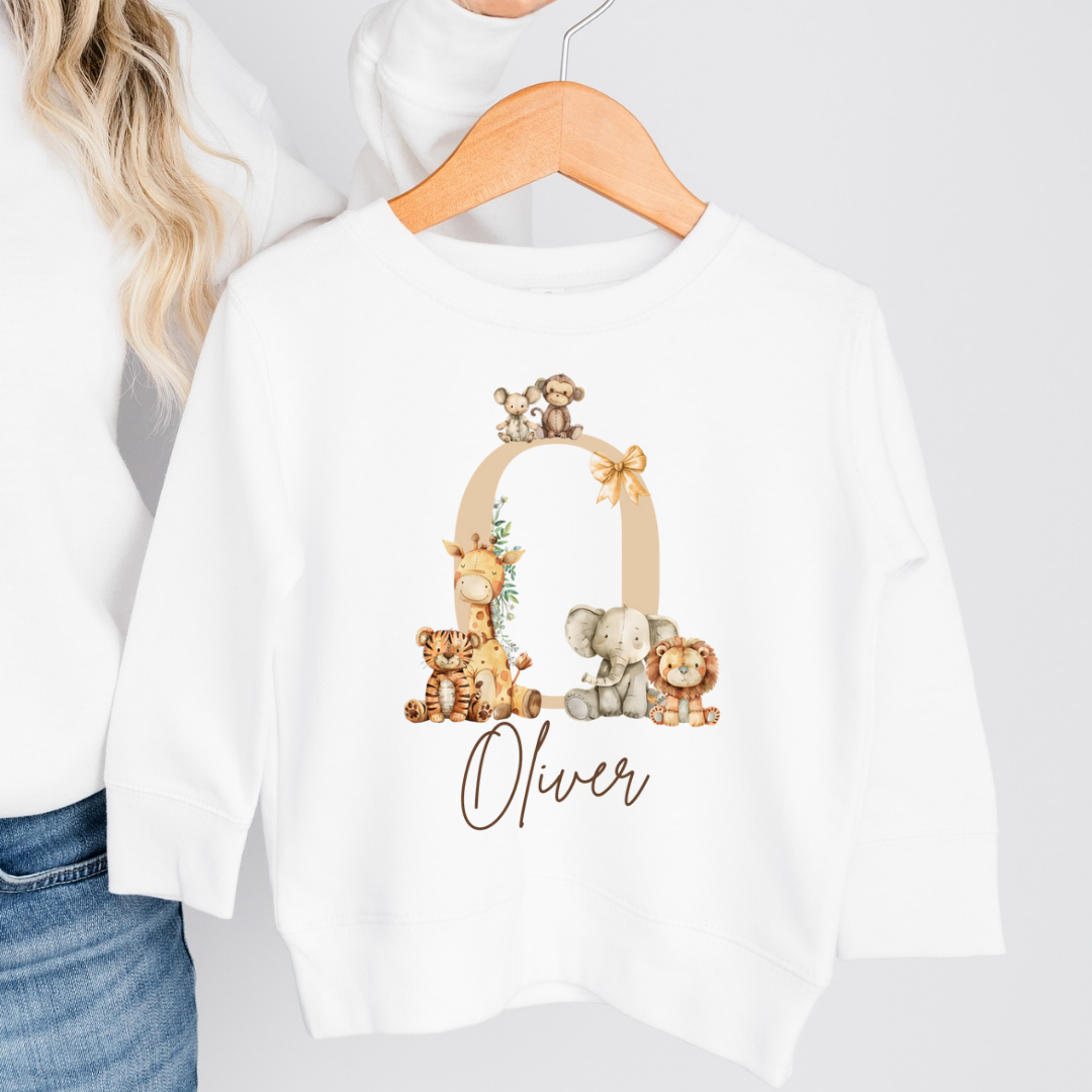 Safari Initial A-Z Sweatshirt
