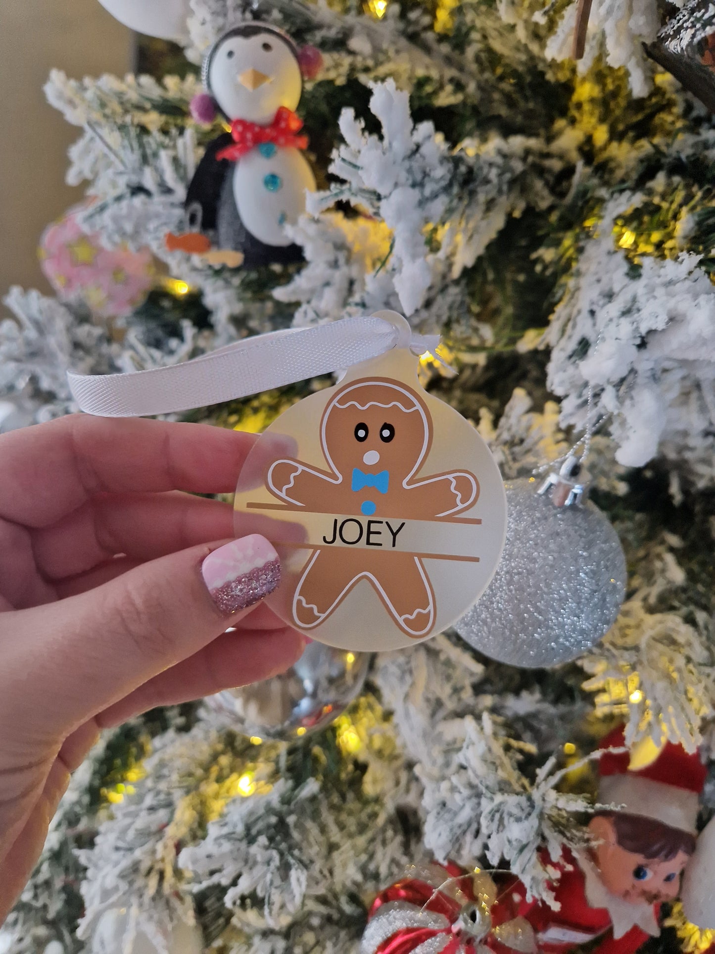 Gingerbread Acrylic Tree Decoration