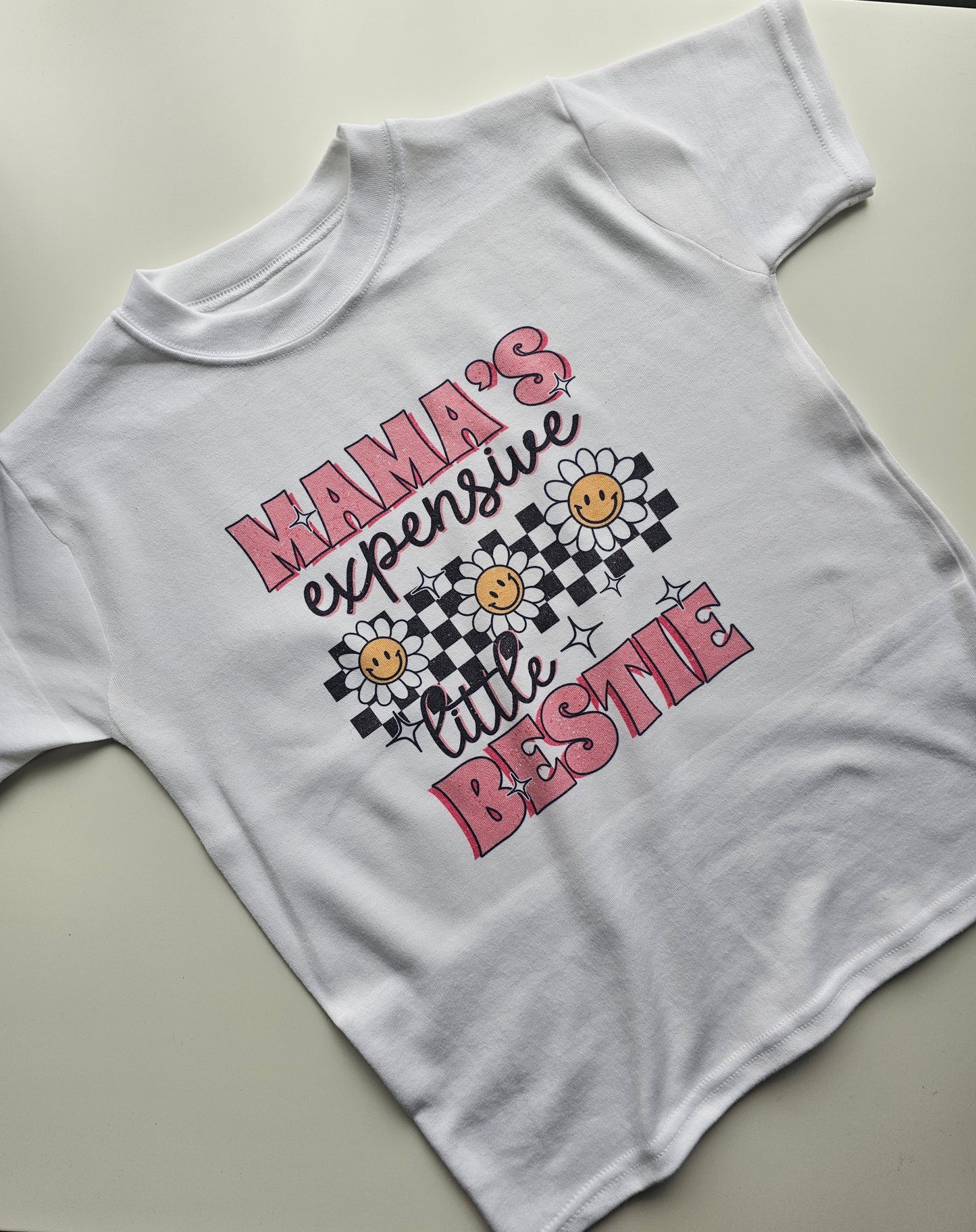 4-5yrs Mamas Expensive Little Bestie Tshirt