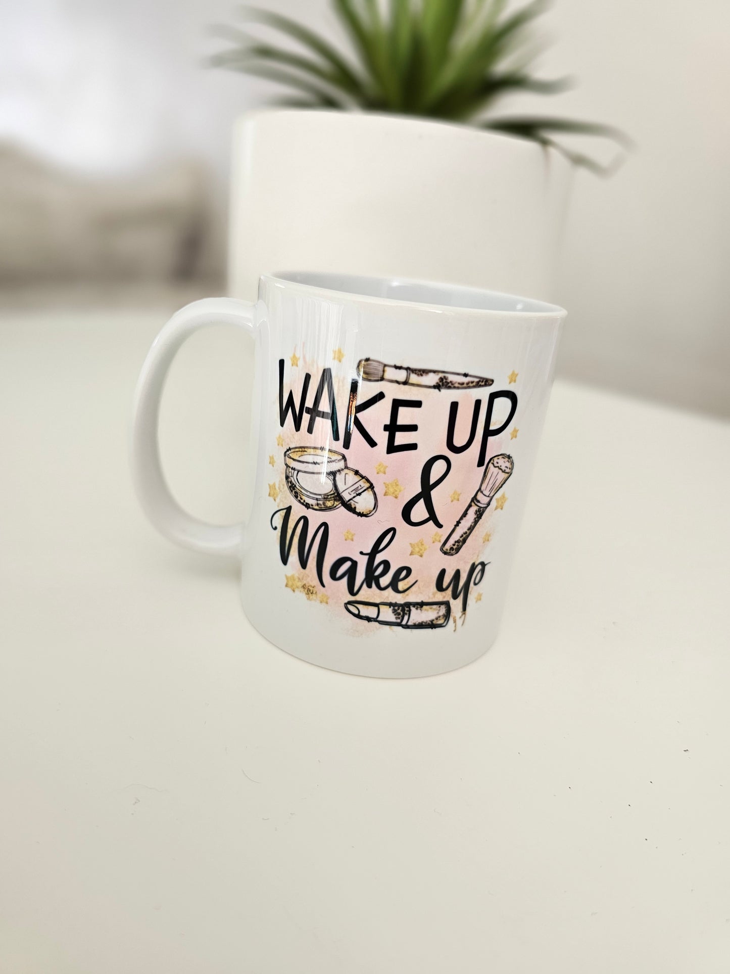 Wake up & Make Up Mug