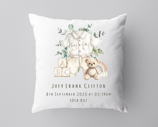 New Baby Boy Cushion