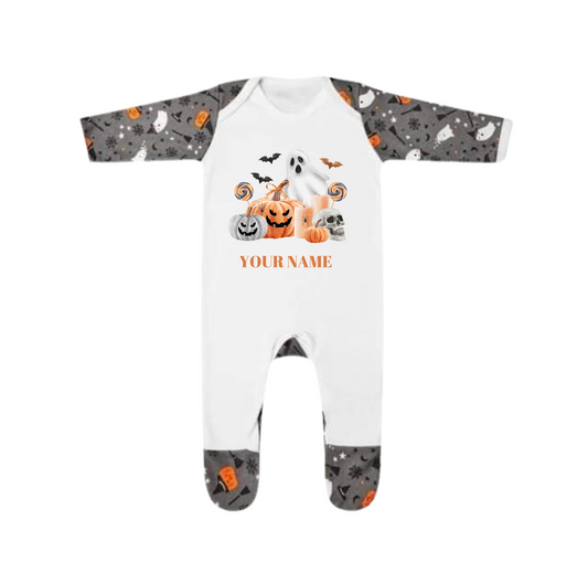 Ghost & Pumpkins Sleepsuit