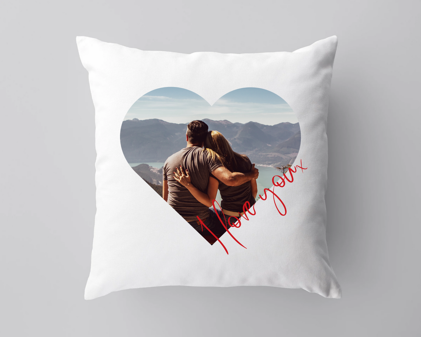 I Love You Photo Cushion