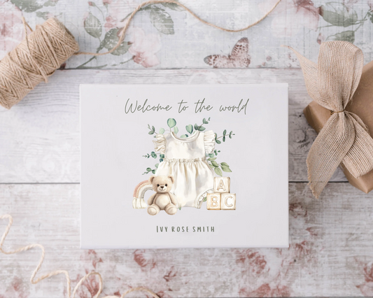 Welcome Baby Girl Gift Box