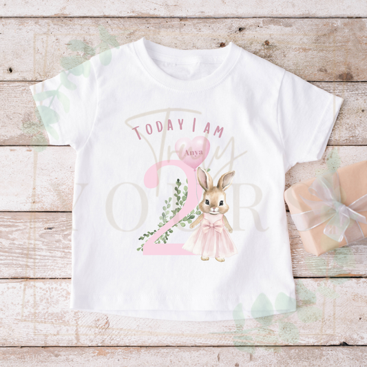 Pink Flopsy Birthday T-Shirt
