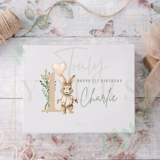 Beige Flopsy Boy Birthday Gift Box