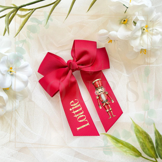 Nutcracker Hair Bow