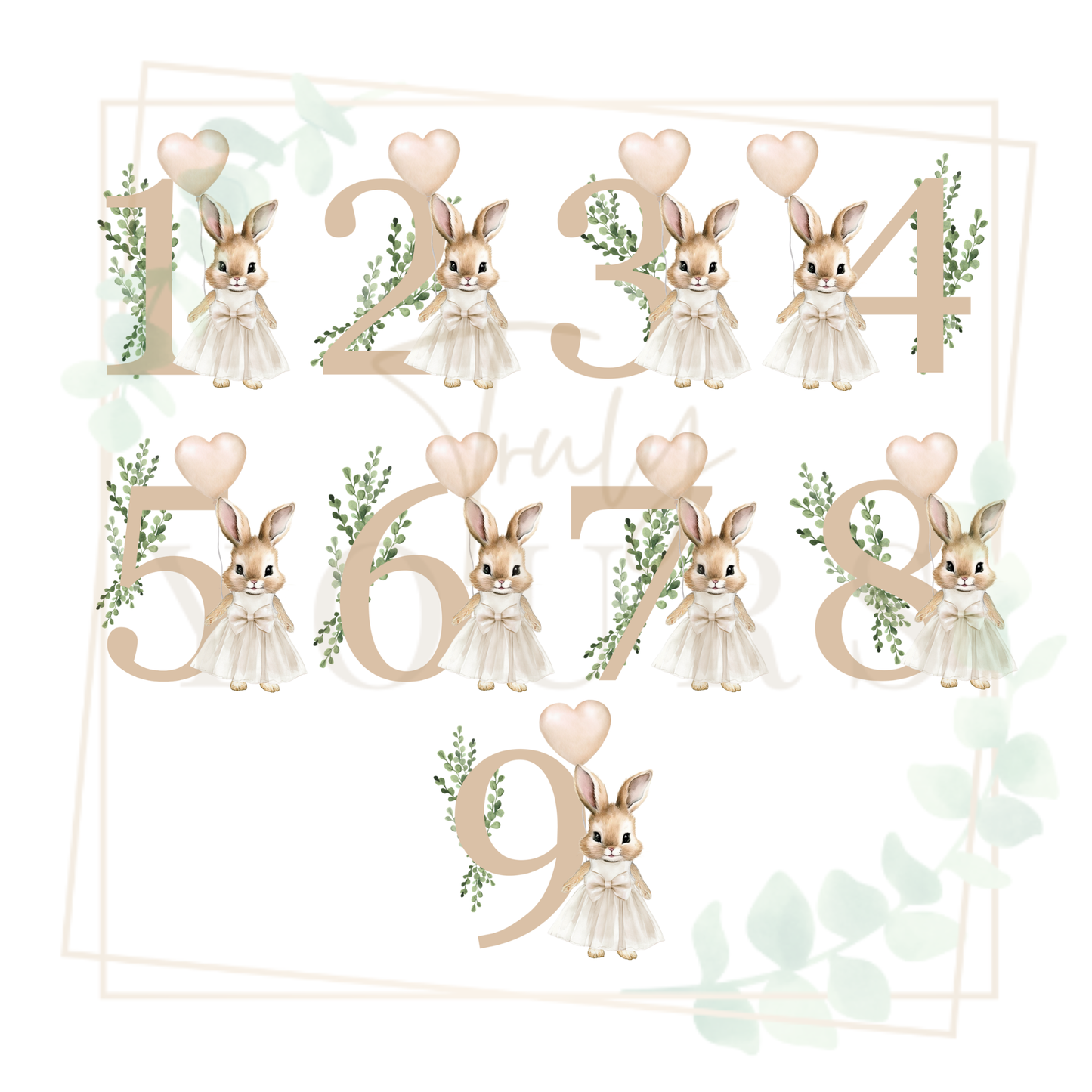 Beige Flopsy Girl Birthday Pyjamas