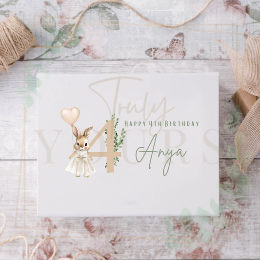 Beige Flopsy Girl Birthday Gift Box