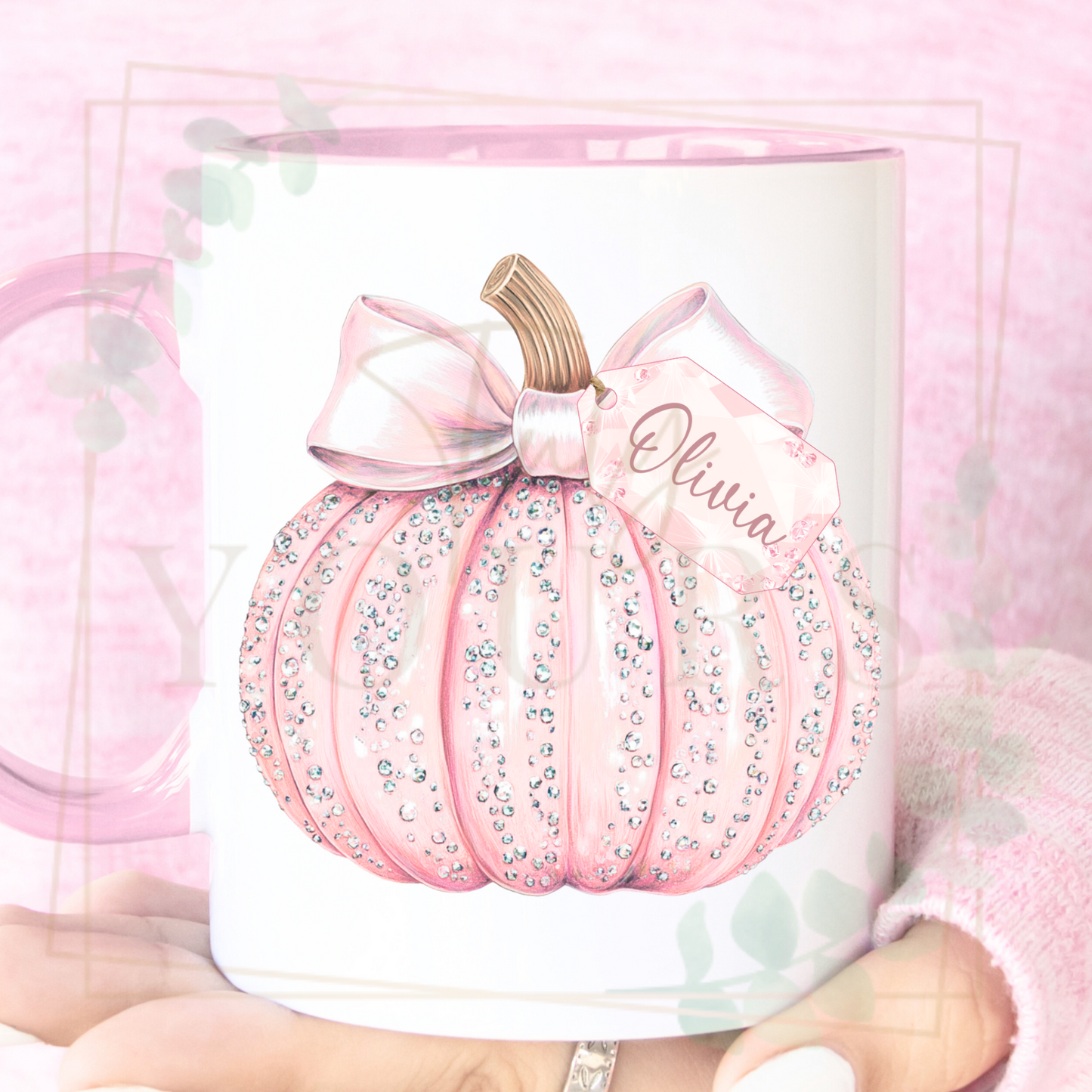 Pink Pumpkin Mug