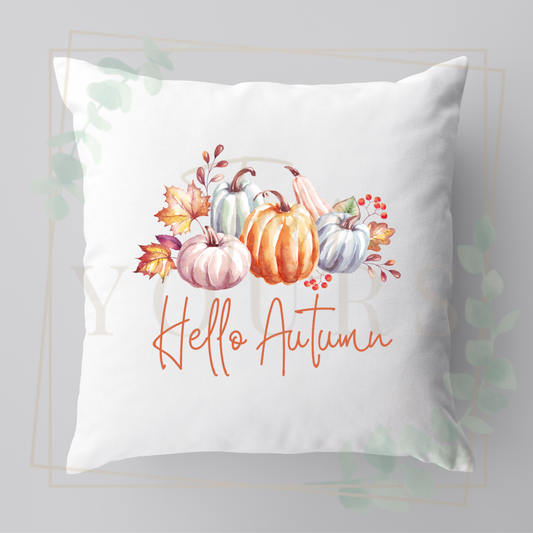 Hello Autumn Multi Pumpkin Cushion