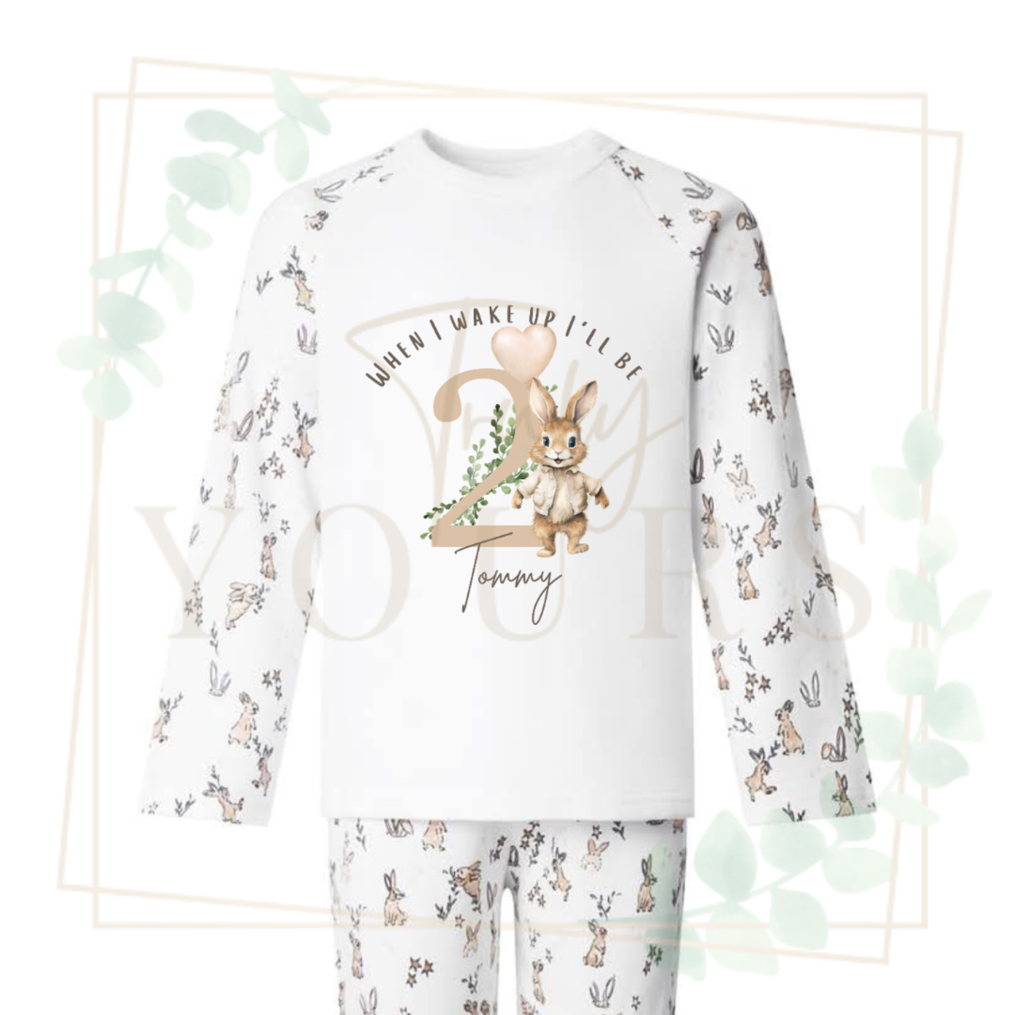 Beige Flopsy Boy Birthday Pyjamas