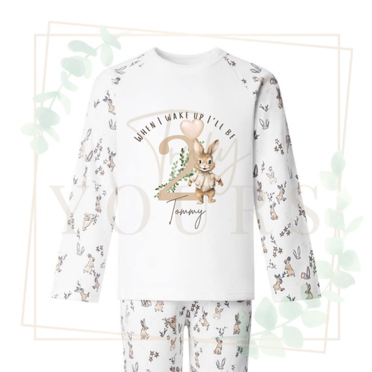 Beige Flopsy Boy Birthday Pyjamas