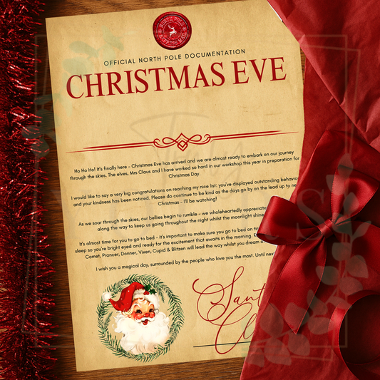 Christmas Eve Letter From Santa