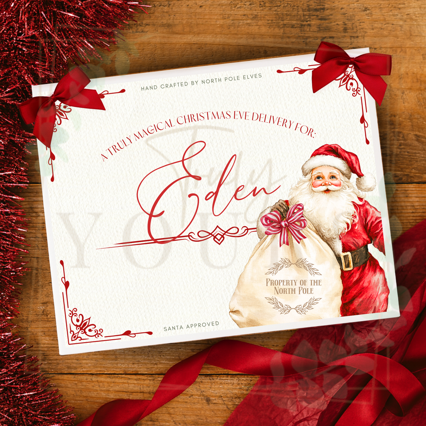 Santa and His Sack Gift Box