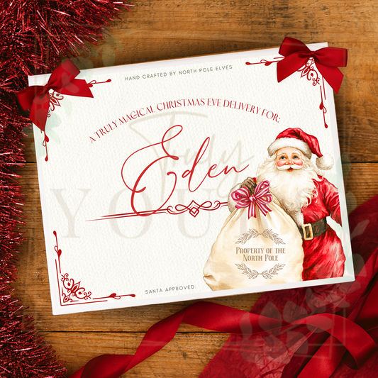 Santa and His Sack Gift Box