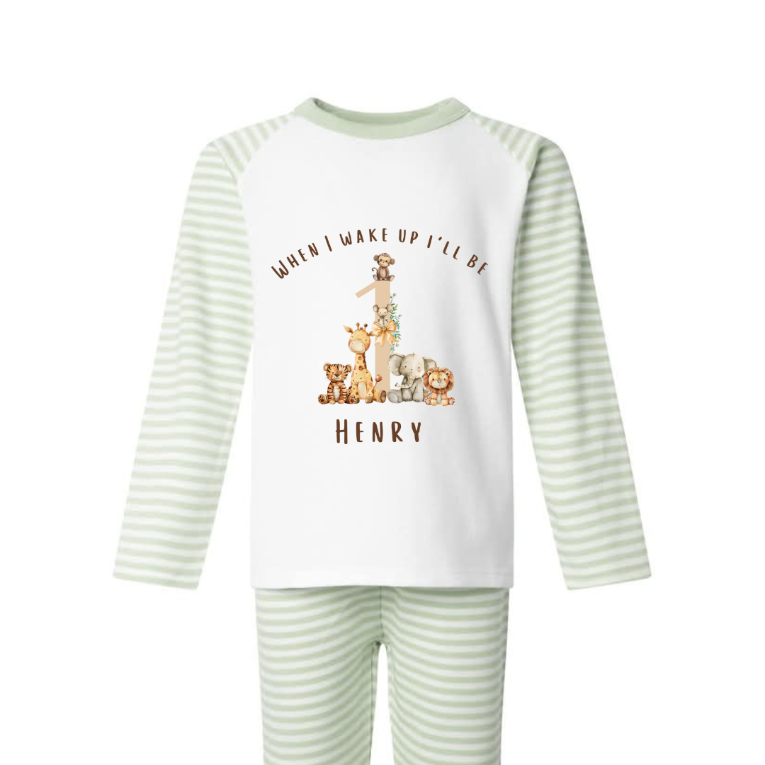 Safari Birthday Pyjamas