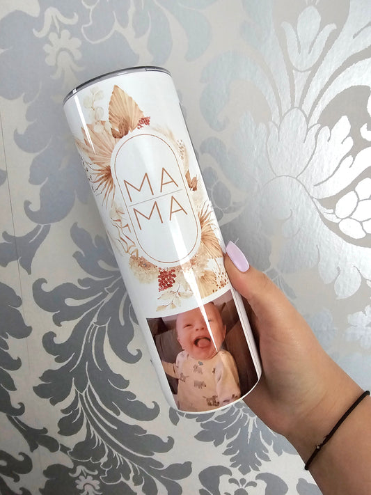 Custom Mama Photo Tumbler