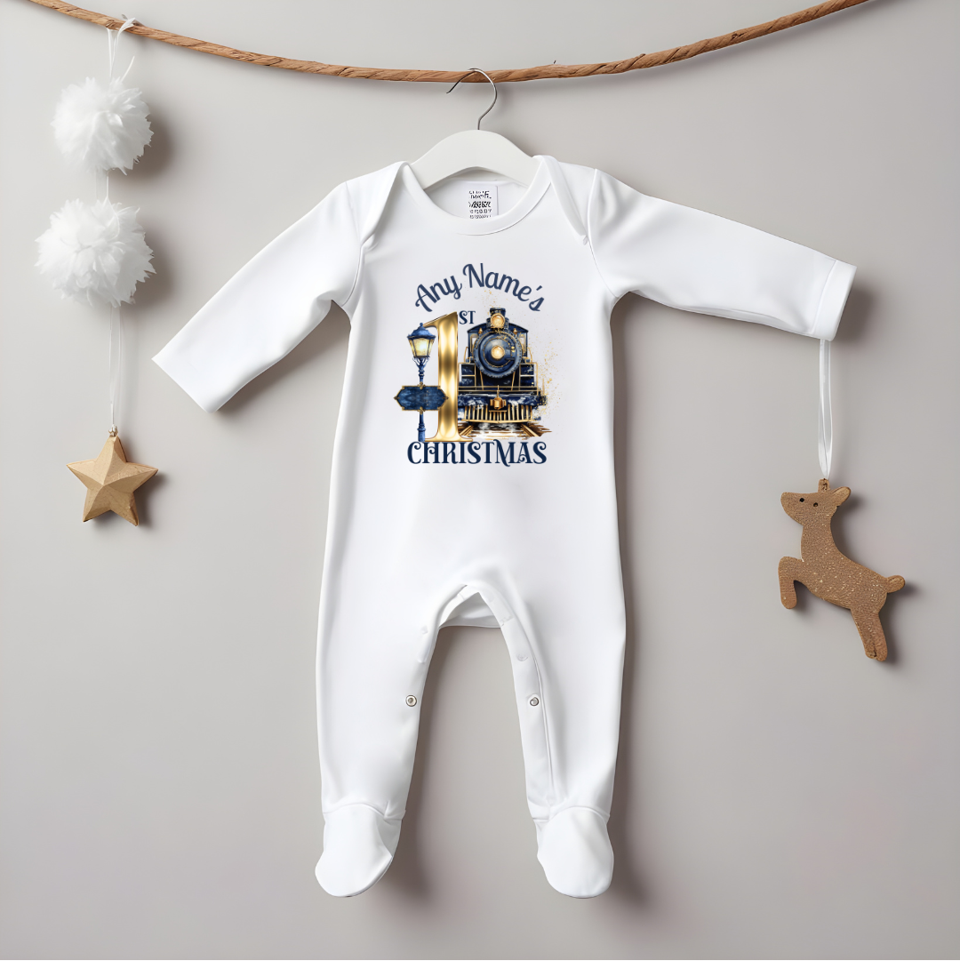 First Christmas Express Sleepsuit