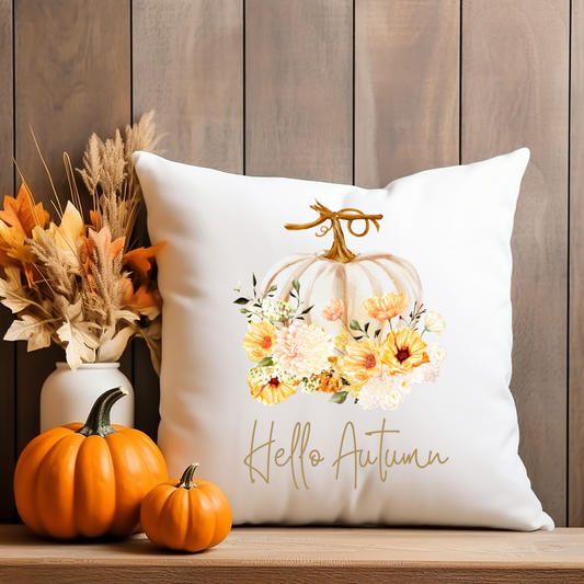 Hello Autumn Pumpkin Cushion