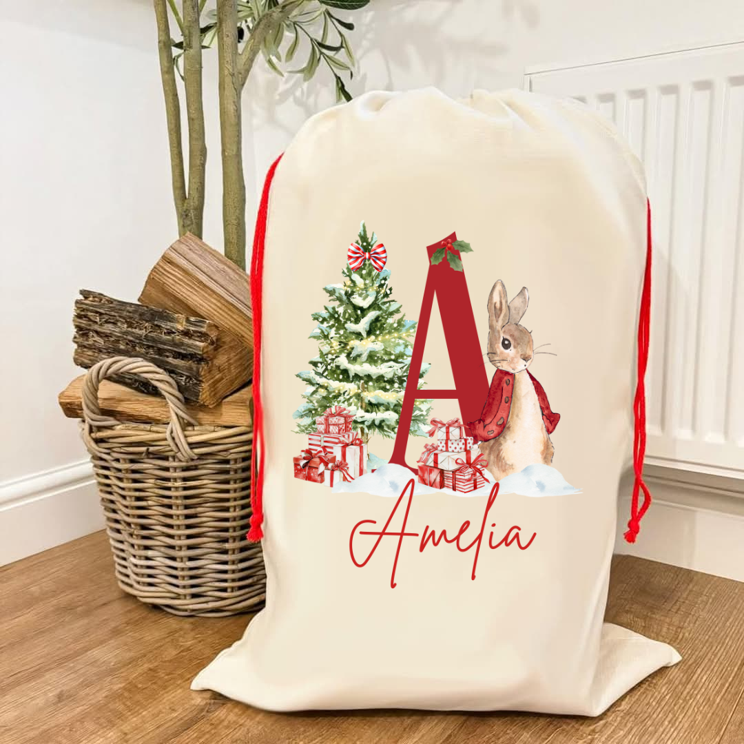 Red Rabbit A-Z Santa Sack