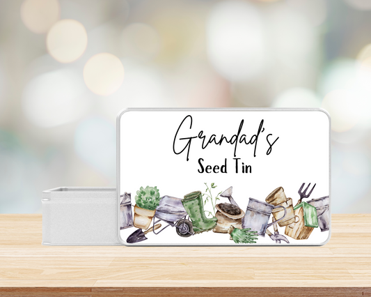 Personalised Gardening Seed Tin