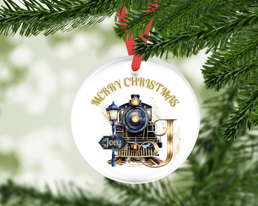 Christmas Express Initial & Name Hanging Decoration