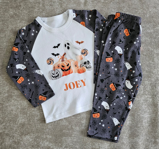 Ghost & Pumpkins PJs