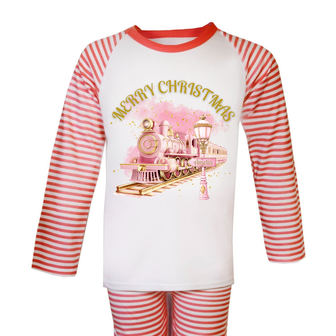 Pink Merry Christmas PJs