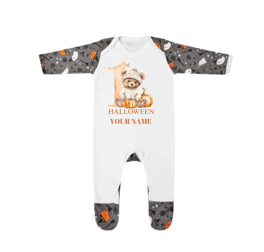 Teddy Bear 1st Halloween Sleepsuit