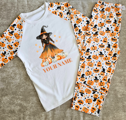 Witch & Pumpkins PJs