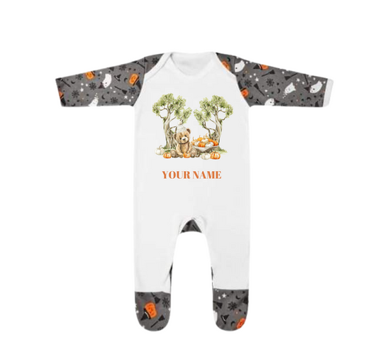 Teddy & Pumpkins Sleepsuit