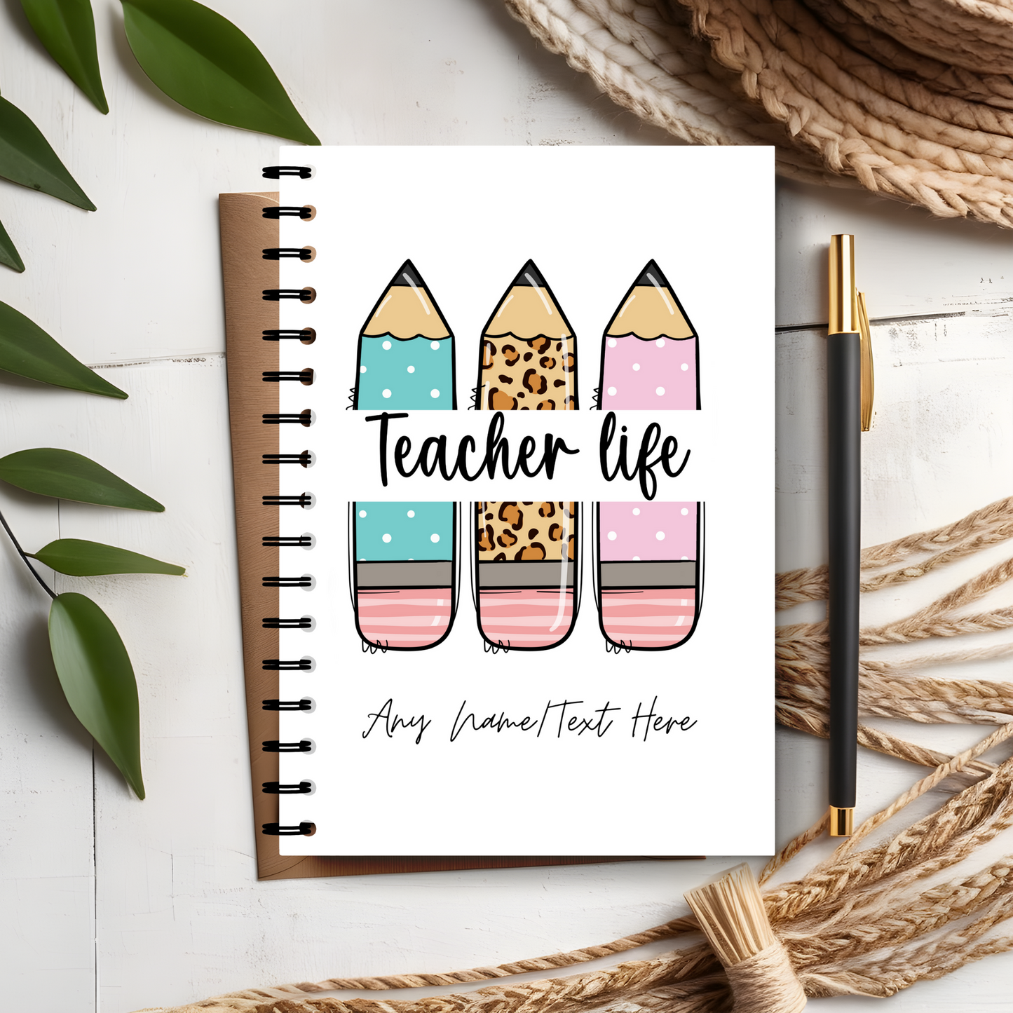 Teacher Coloured Pencils Notebook