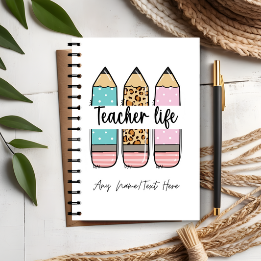 Teacher Coloured Pencils Notebook