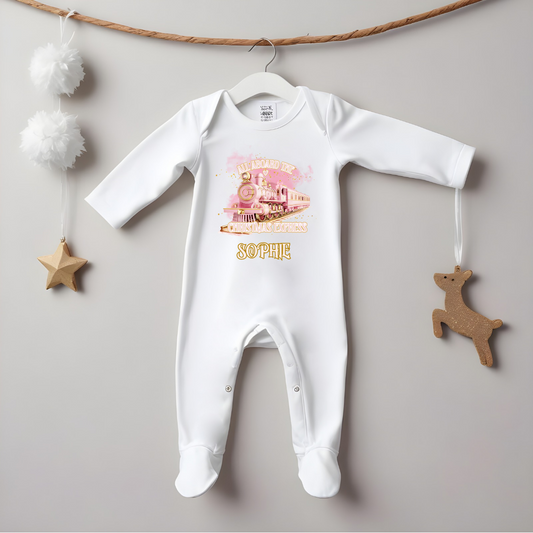 Pink All Aboard Sleepsuit