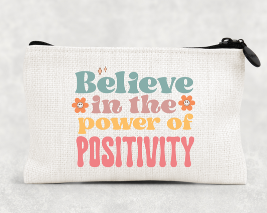 Power of Positivity Linen Pouch