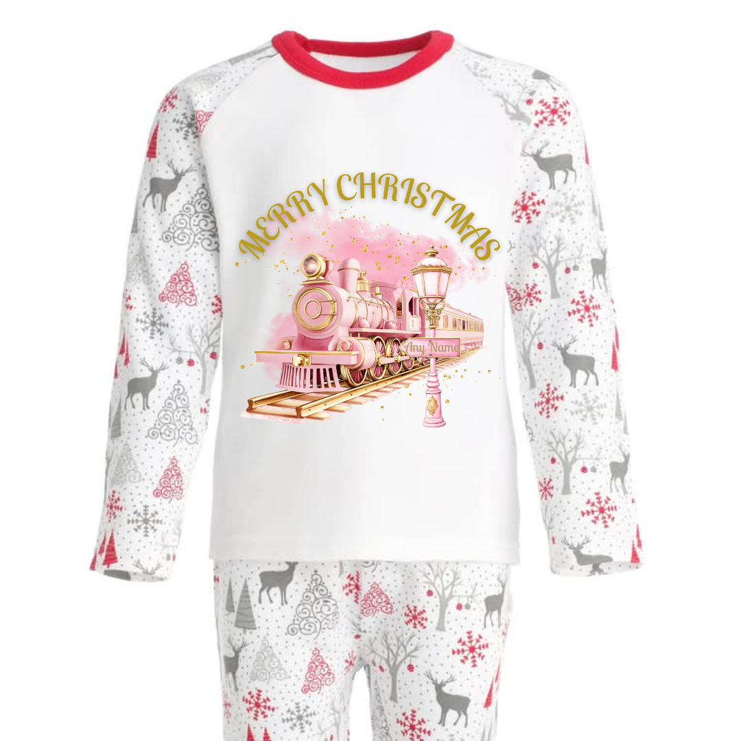 Pink Merry Christmas PJs