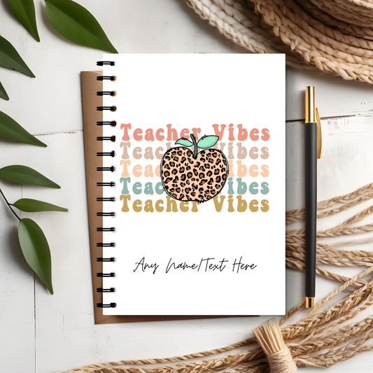 Teacher Vibes Notebook