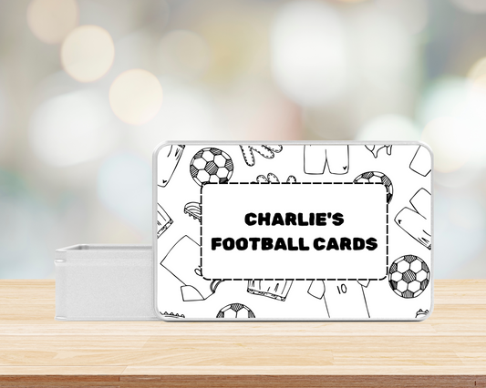 Personalised Football Cards Tin