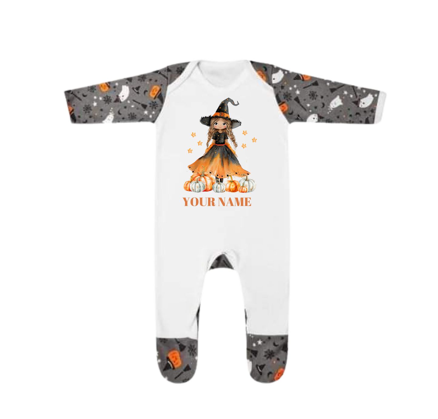 Witch & Pumpkins Sleepsuit