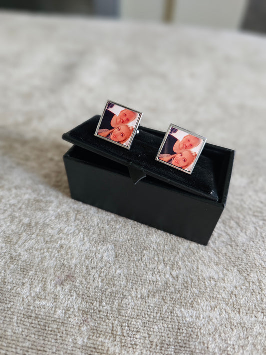 Custom Photo Square Cufflinks