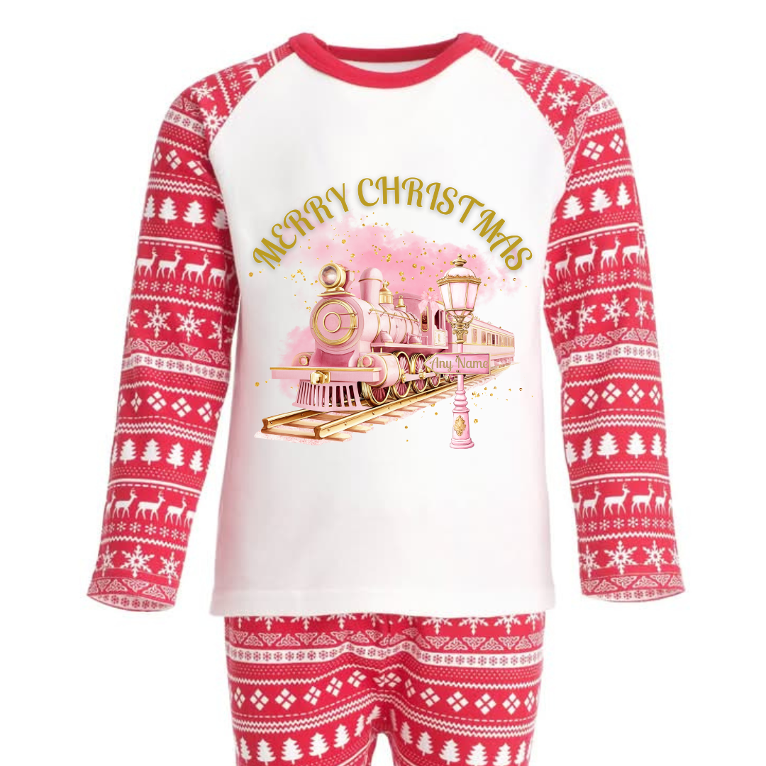 Pink Merry Christmas PJs