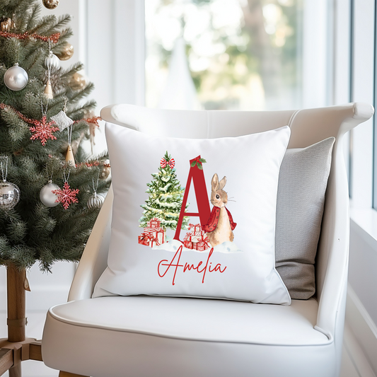 Red Rabbit A-Z Cushion