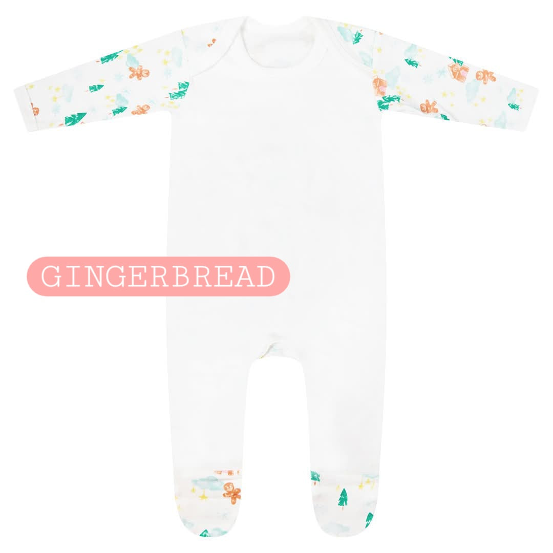 Pink Merry Christmas Express Sleepsuit