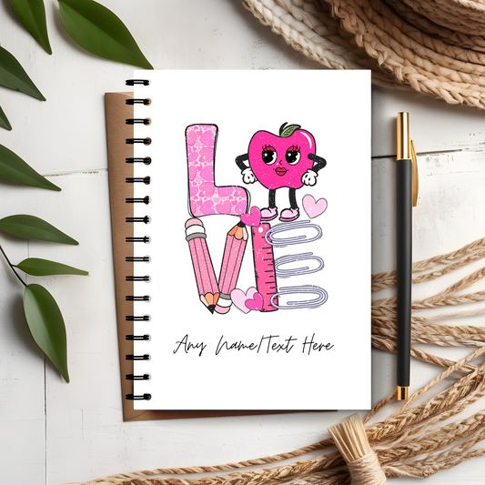 Pink Love Teacher Notebook