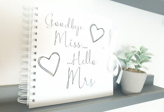 Goodbye Miss.. Hello Mrs 8x8" Scrapbook
