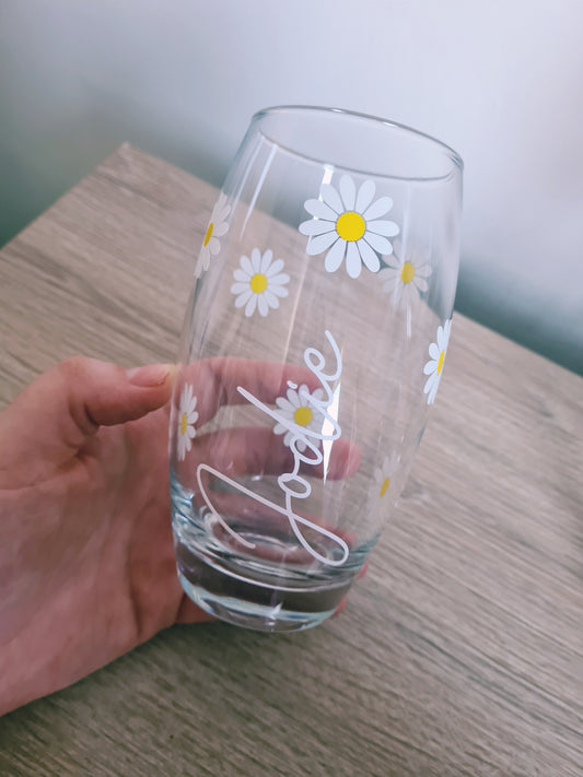 Daisy Personalised High Ball Glass