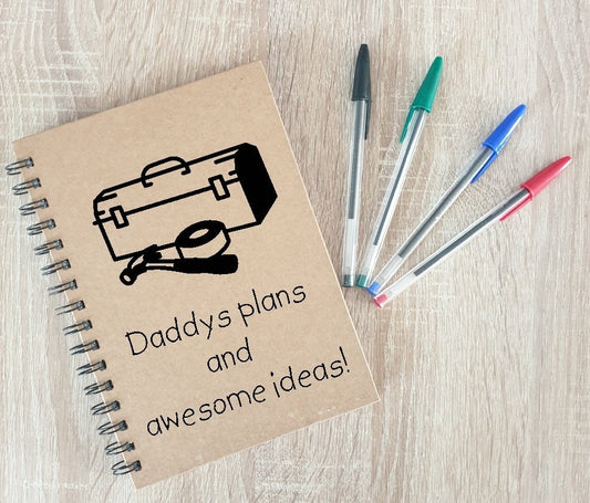 Daddys Plans & Great Ideas A5 Notebook